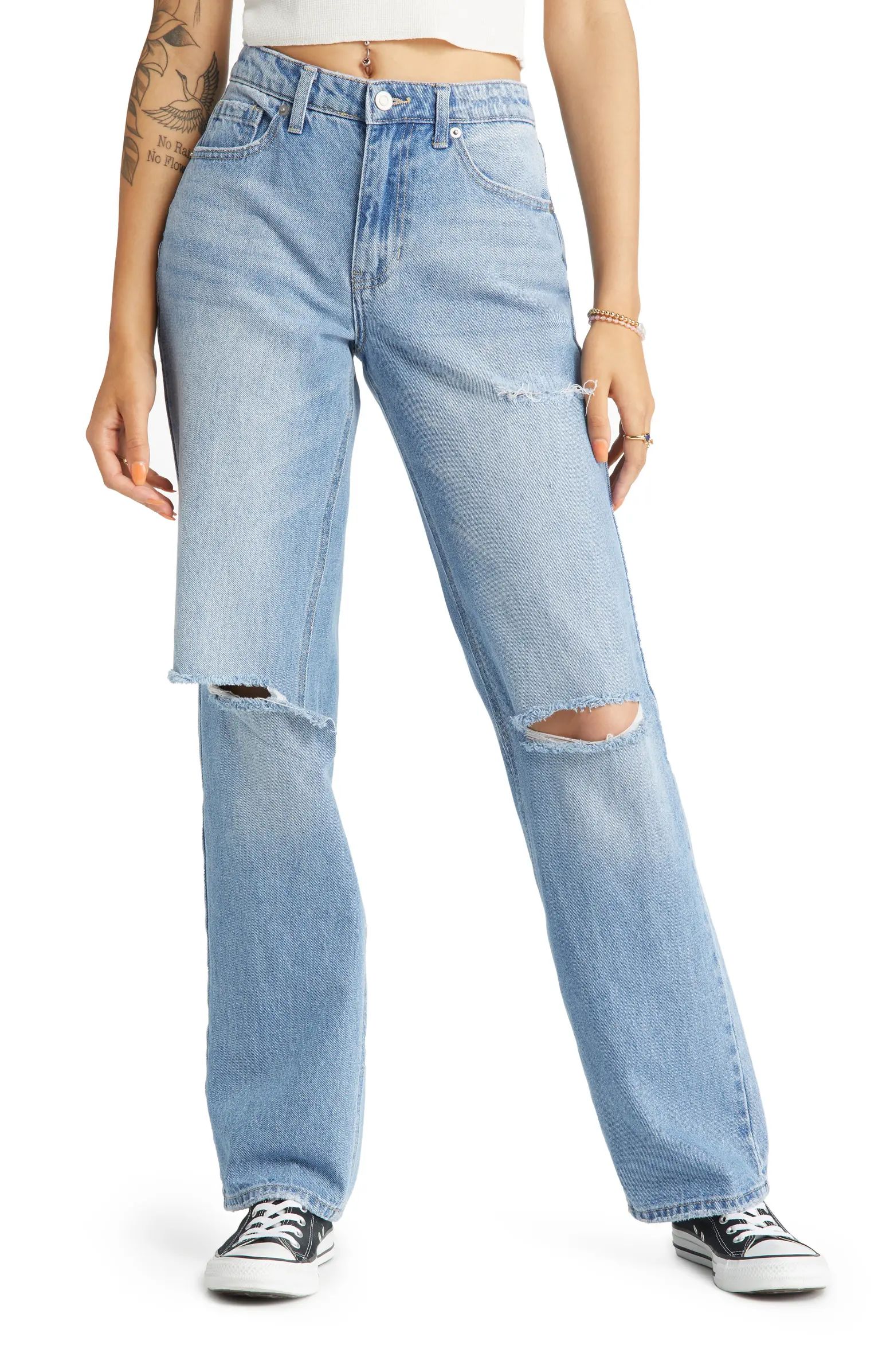 BP. Ripped High Waist Baggy Jeans | Nordstrom | Nordstrom
