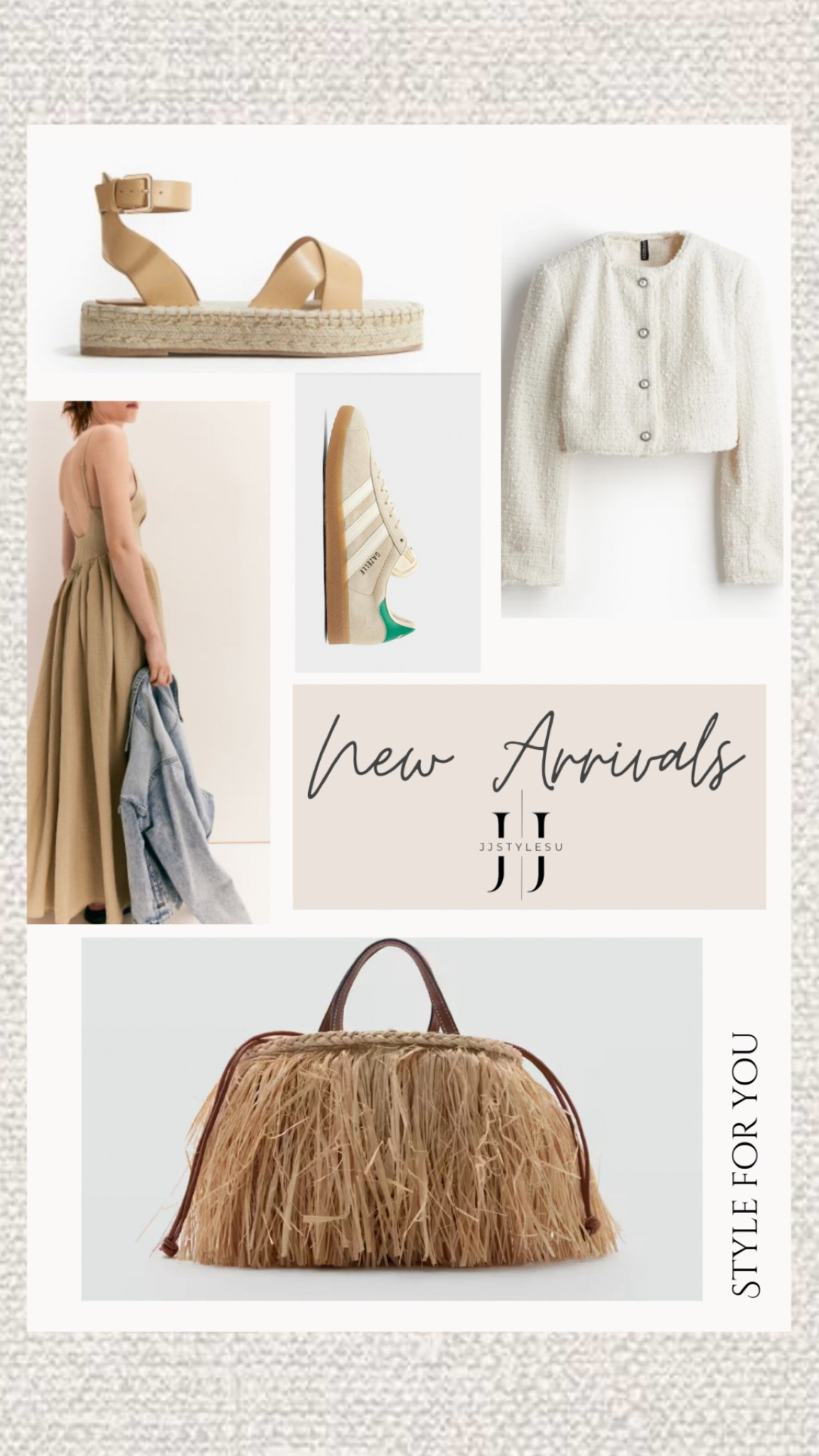 𝓉𝑜𝒹𝒶𝓎’𝓈 𝒻𝒾𝓃𝒹𝓈 

Tap the bell above for all you affordable and on trend finds ♡

fringed bag, spring pleated dress, adidas gazelles, textured jackson, espadrille sandals, spring, spring outfit, spring outfits, ootd , style

#LTKSeasonal #LTKsalealert #LTKfindsunder100