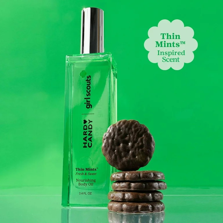 Hard Candy Girl Scouts Nourishing Body Oil with Jojoba Oil, Girl Scout Thin Mints™ Scent, 3.4 f... | Walmart (US)