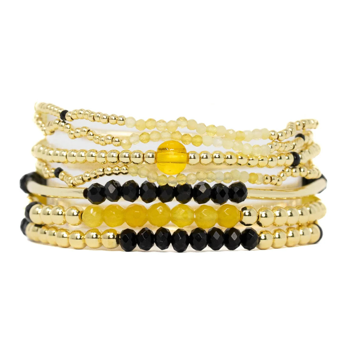 Black + Yellow Spirit Stack | Allie + Bess