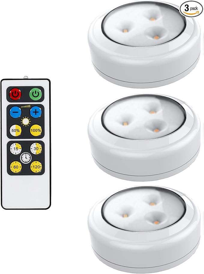 Brilliant Evolution LED Lights 3 Pack with Remote | Wireless LED Under Cabinet Lighting | Under C... | Amazon (US)