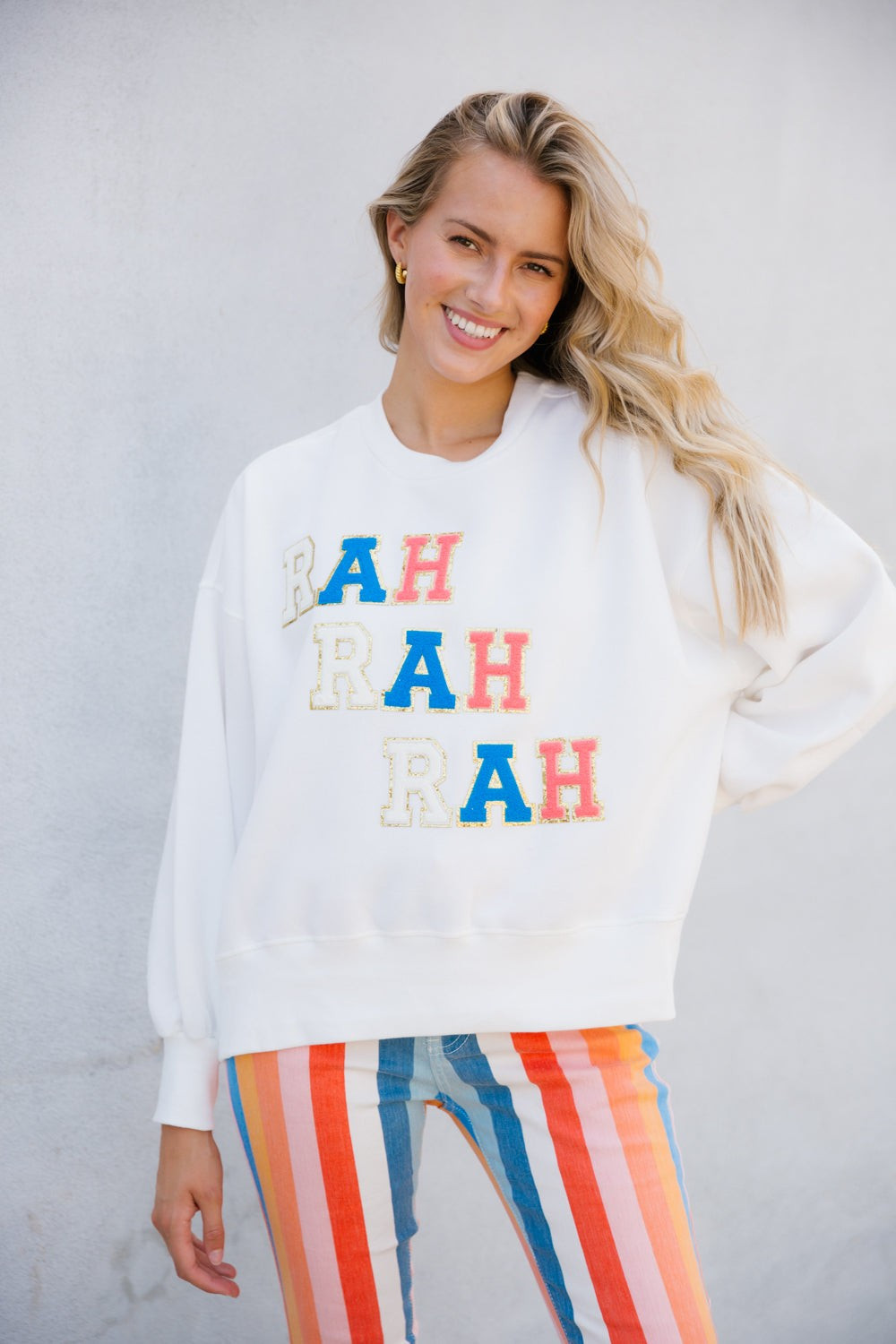 RA RA RA WHITE PULLOVER | Judith March