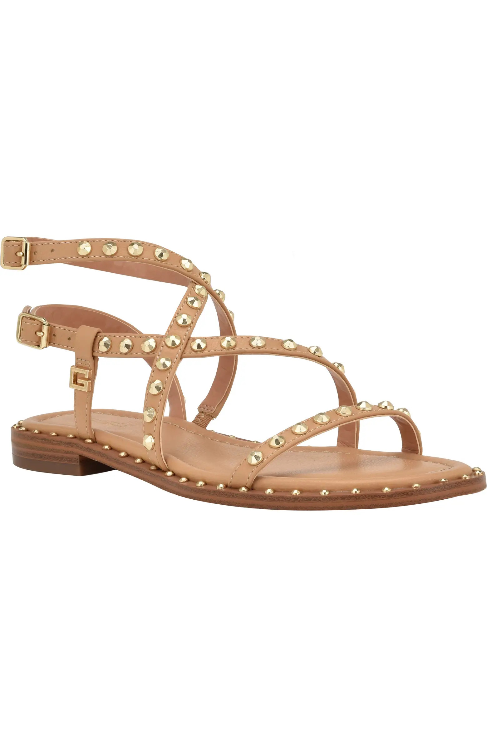 GUESS Yamara Studded Gladiator Sandal (Women) | Nordstrom | Nordstrom