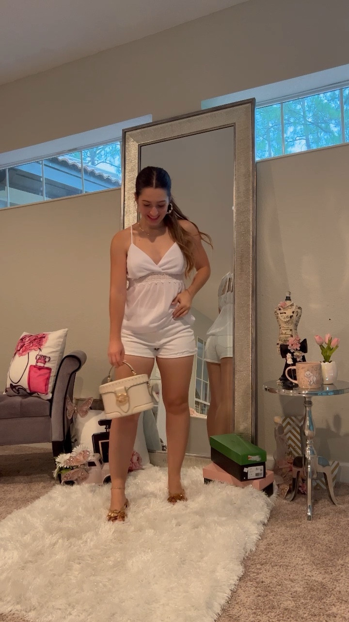 Style guide: everyday casual outfits. Gorgeous Walmart find lace cami with a babydoll ruffle style. Perfect top for these end of summer hot days. Paired with my Hollister jeans: Hollister white jean shorts and a Coach bag (linking a similar circluar tote style). Gold jewelry linked too. Xoxo

#summer #jean #momjeans #eyelet #babydoll #ruffle #white #whitedress #distressed #sandals #flipflops #heart 

Follow my shop @lovelyfancymeblog on the @shop.LTK app to shop this post and get my exclusive app-only content!

#liketkit #LTKworkwear #LTKtravel #LTKsalealert #LTKitbag
@shop.ltk