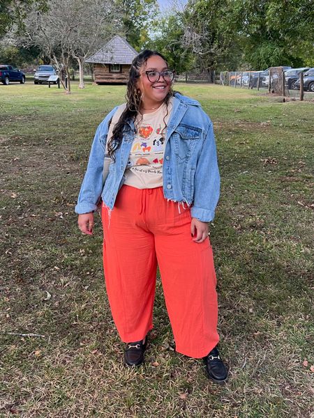 Fun Halloween outfit inspo 
Shirt - XXL
Jean jacket- 1X 
Pants- XXL
Amazon, dia&co , tj max, pair eyewear 

#LTKstyletip #LTKfindsunder50 #LTKplussize