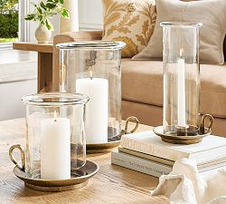 Chamberstick Hurricane Candle Holder | Pottery Barn (US)