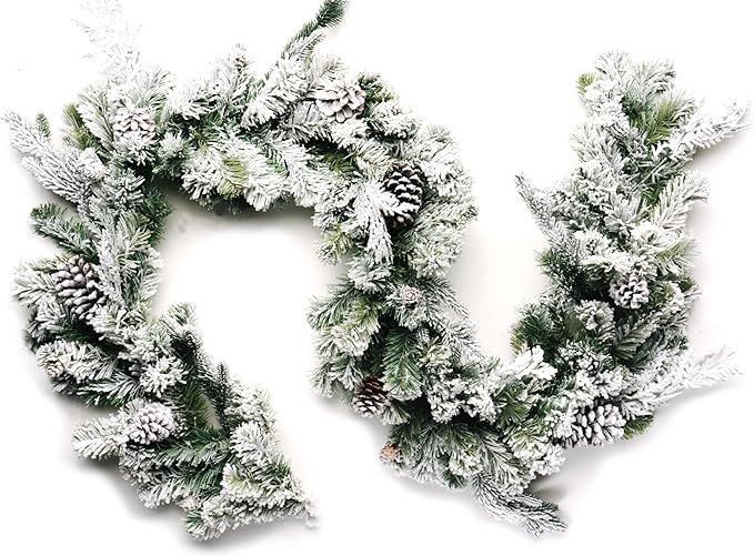 CraftMore Frosted Forest Pine Garland 6 Feet | Amazon (US)