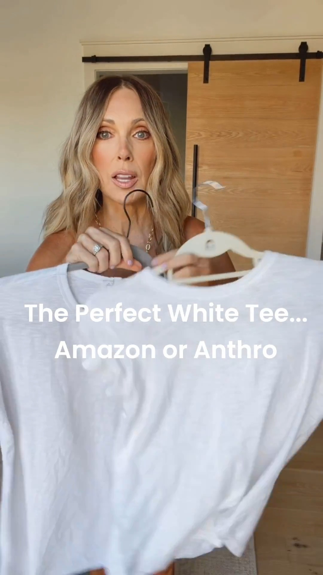 The Perfect White Tee… Amazon or Anthropologie? 🤍 My Amazon tee is 29% off for Amazon Prime Day!