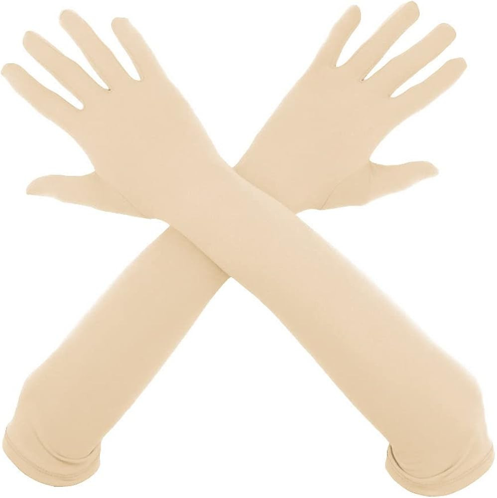 Aniler Unisex 18" Elbow Length Full Finger Costume Party Stretchy Gloves | Amazon (US)