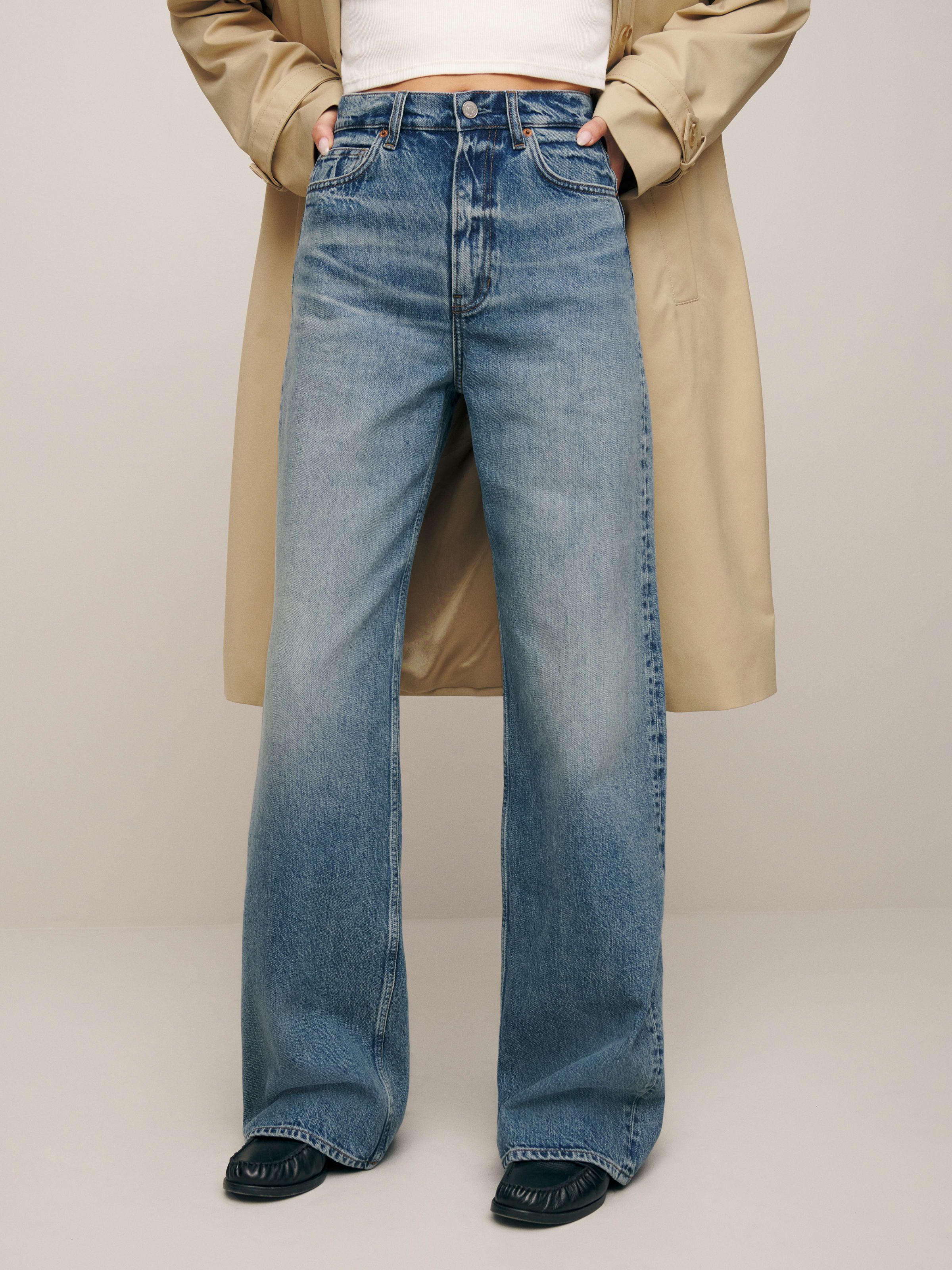 Cary High Rise Slouchy Wide Leg Jeans | Reformation (Global)