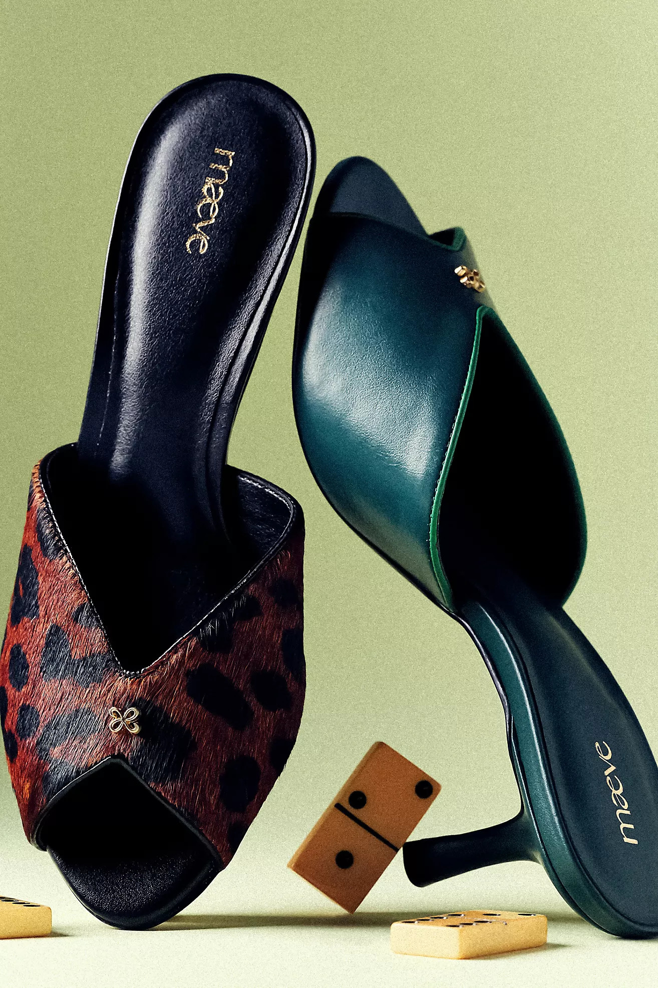 Maeve Peep-Toe Kitten Heels | Anthropologie (US)