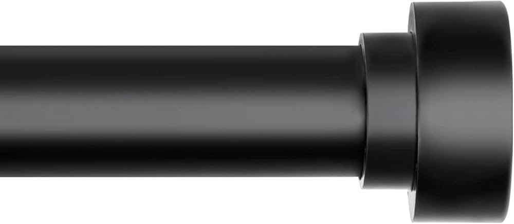 Curtain Rods for Windows 120 to 240 Inch, 1 Inch Heavy Duty Curtain Rod, Black Curtain Rods, Mode... | Amazon (US)