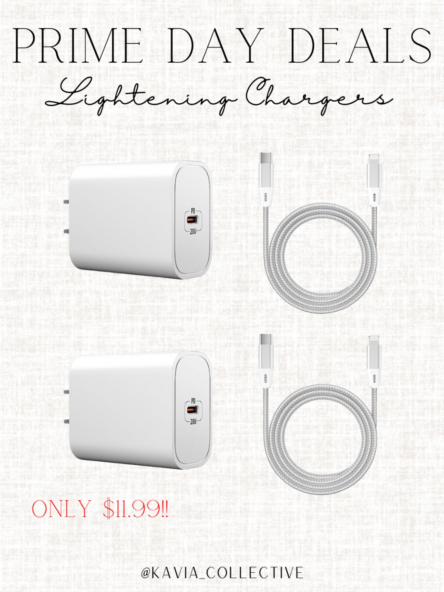 Amazon Prime Day deals! 2 pack of lightening phone chargers on major discount!

#LTKsalealert #LTKhome #LTKxPrimeDay