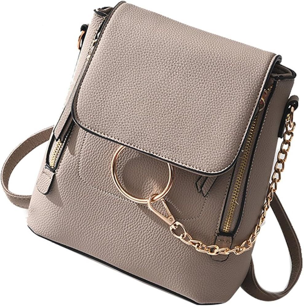 Fashion Women Crossbody Backpack Purse Small Pu Leather Shoulder Bag Ladies Cute Chain Satchel Ba... | Amazon (US)