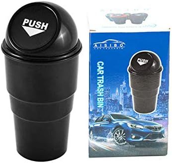 AISIBO Automotive Cup Holder Garbage Can Trash Bin Small Mini Car Trash Garbage Can for Car Offic... | Amazon (US)