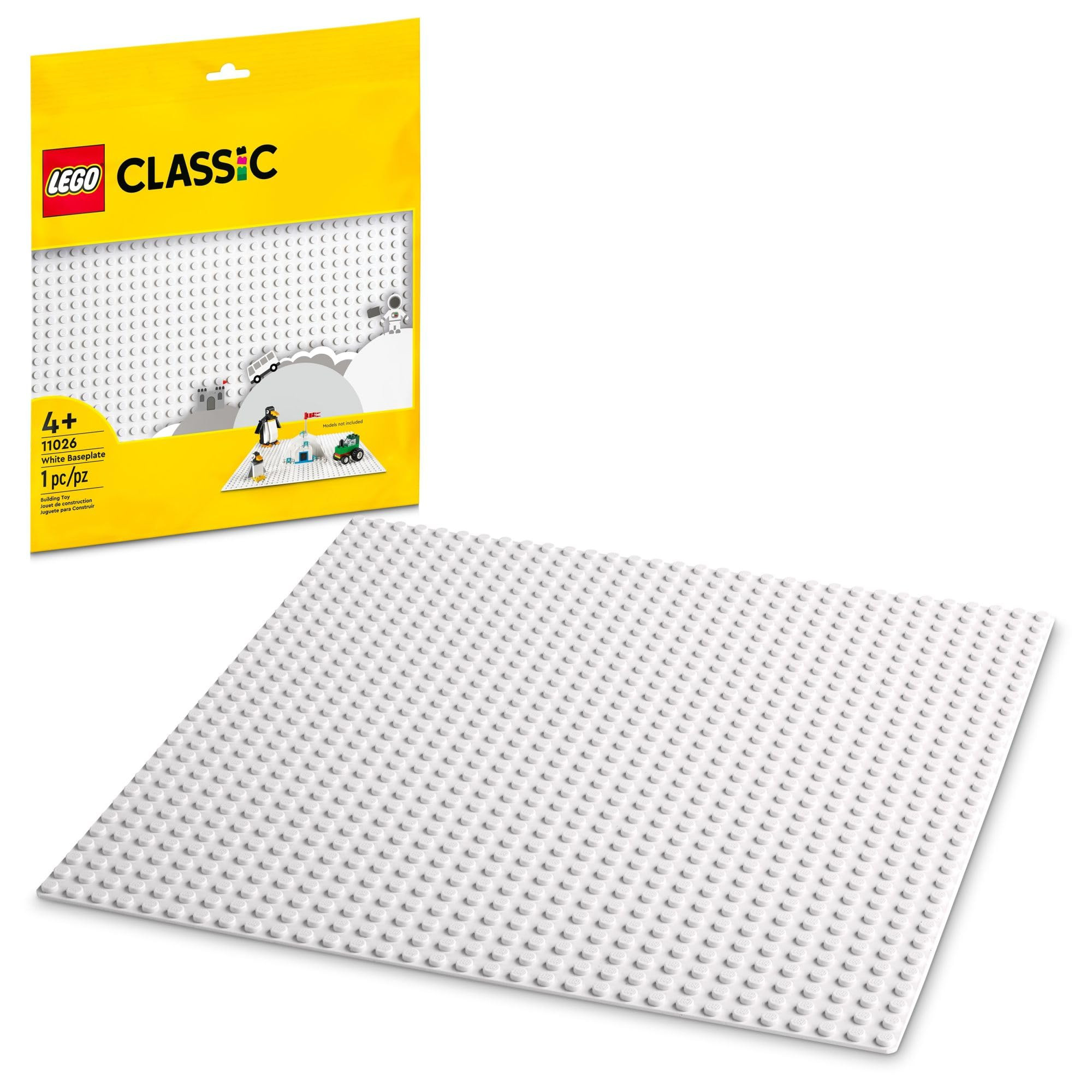 LEGO Classic White Baseplate, Square 32x32 Stud Foundation to Build, Play, and Display Brick Crea... | Amazon (US)