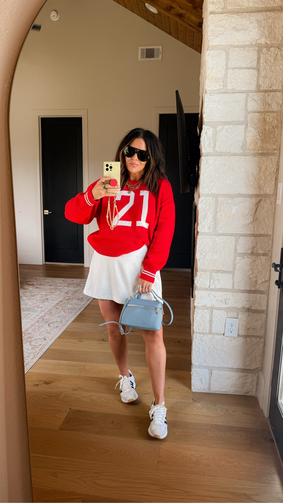 Cutest freaking game day look and it’s all from kohls!  Love this sweater paired with denim too! 
Sweater: XXL
Skort: Large
Shoes: TTS


#LTKFindsUnder100 #LTKMidsize #LTKStyleTip