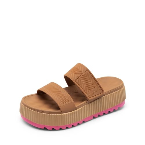 Amazon.com | DREAM PAIRS Women's Platform Slip on Adjustable Sandals Lightweight Comfortable Non-... | Amazon (US)