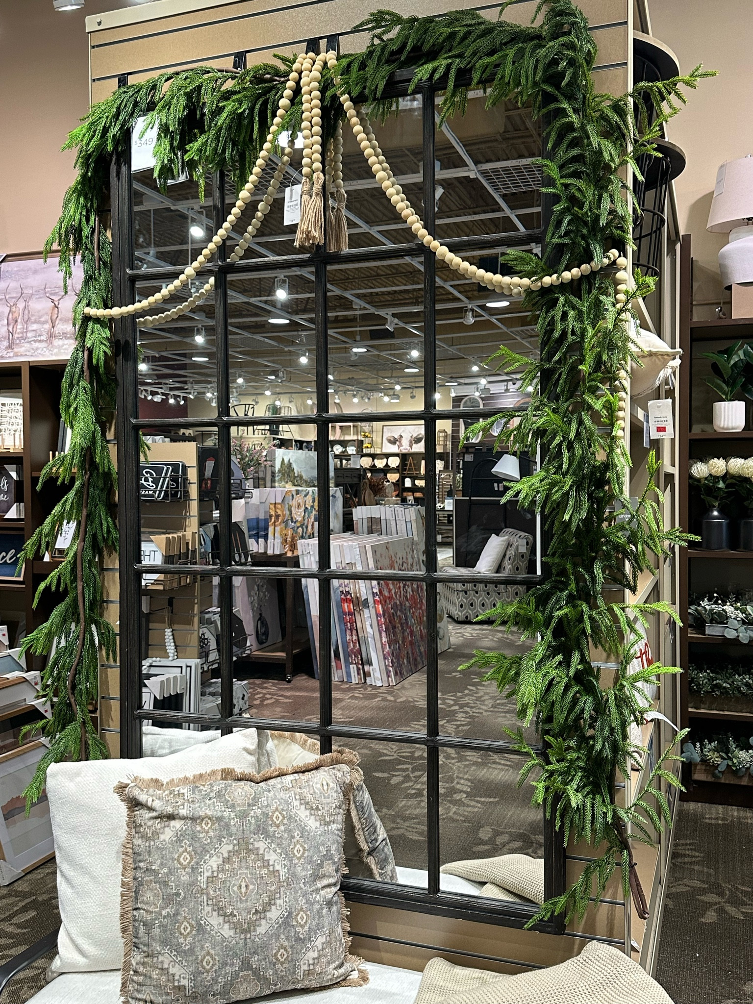 Holiday home decor, home decor, holiday mantle, garland, real feel garland, afloral garland, 

#LTKSeasonal #LTKHoliday #LTKhome