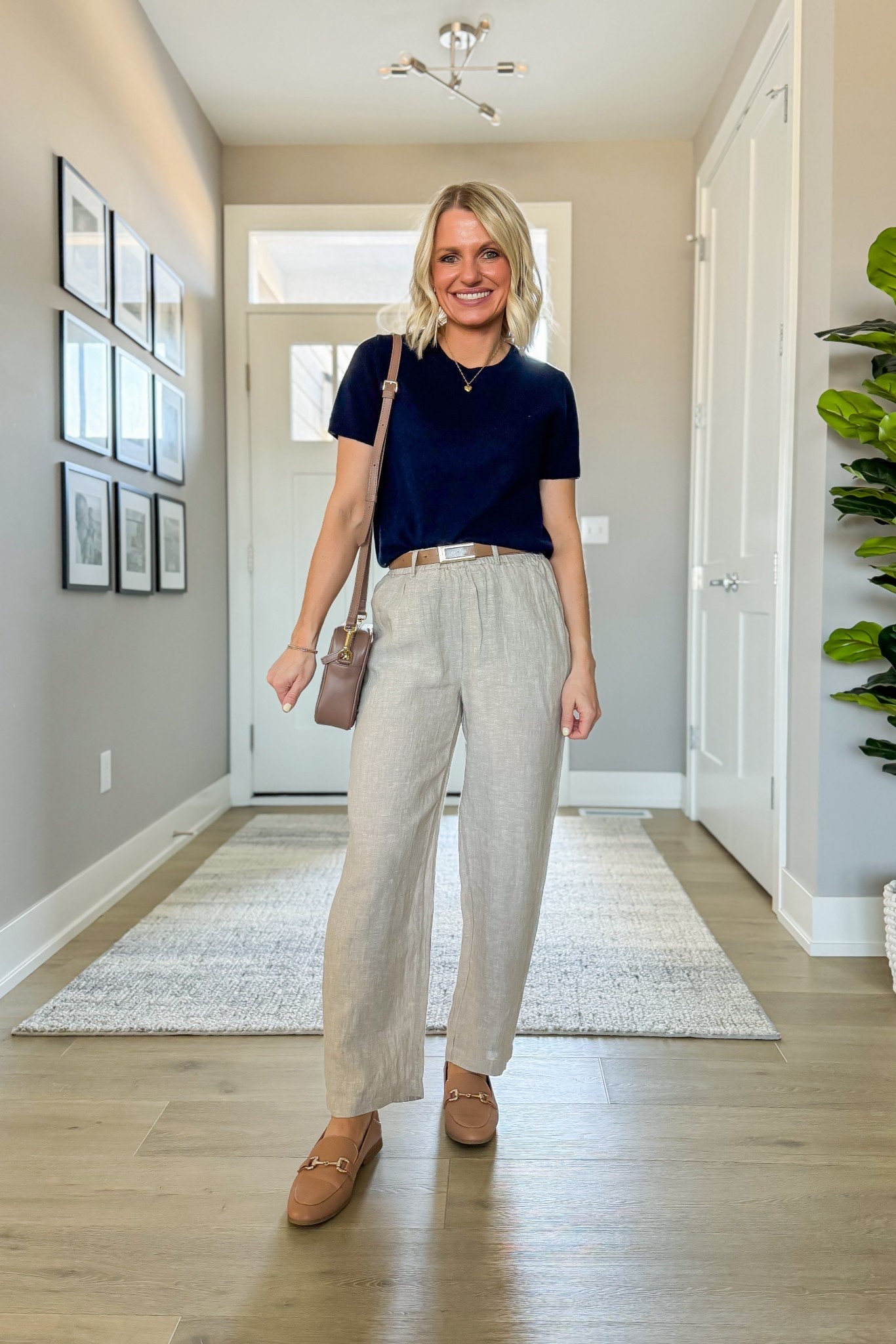 I love these comfortable linen pants for spring! They pair great with this cashmere tee! Both are from @Quince 

#LTKPetite #LTKSeasonal #LTKOver40