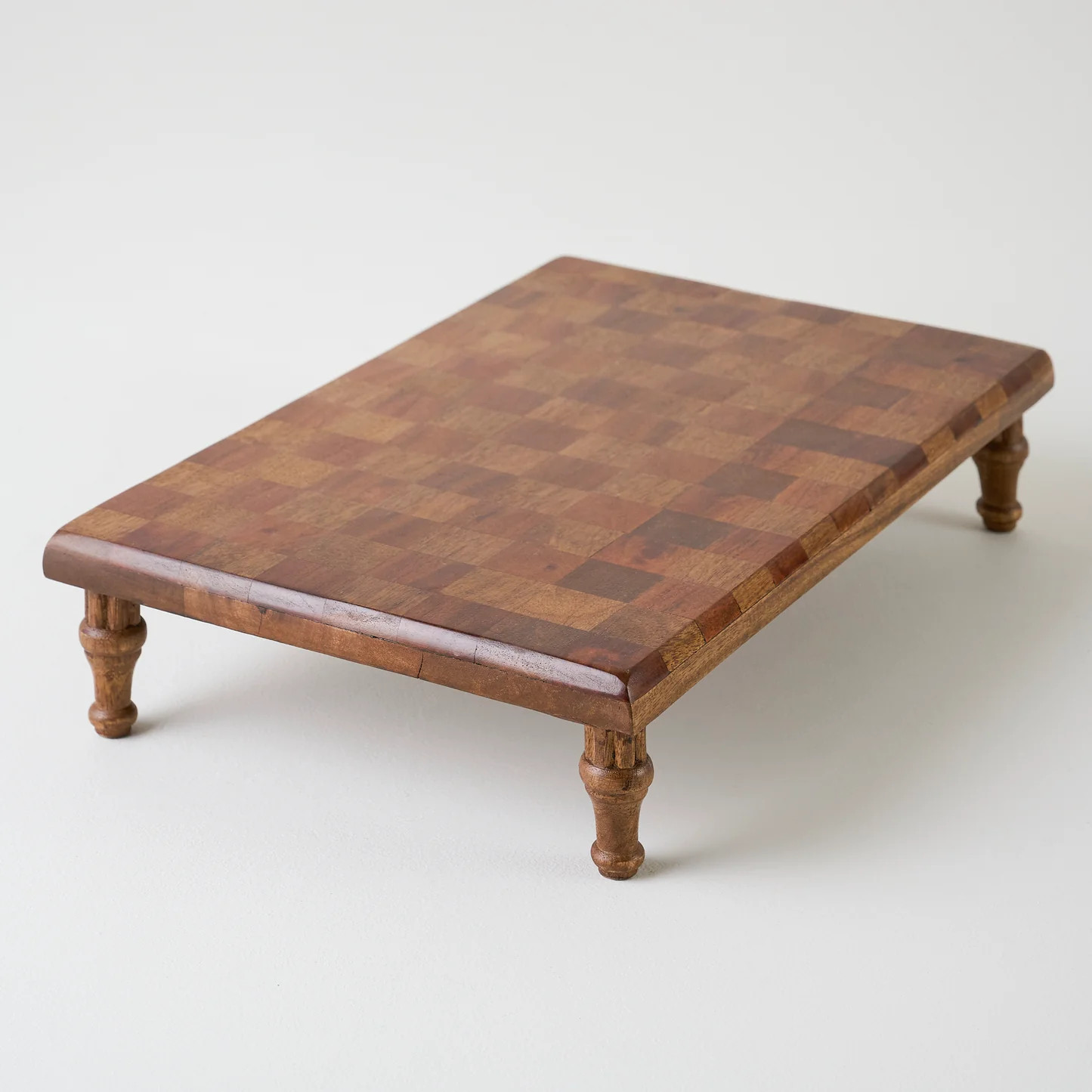 Checkered Wood Riser | Magnolia