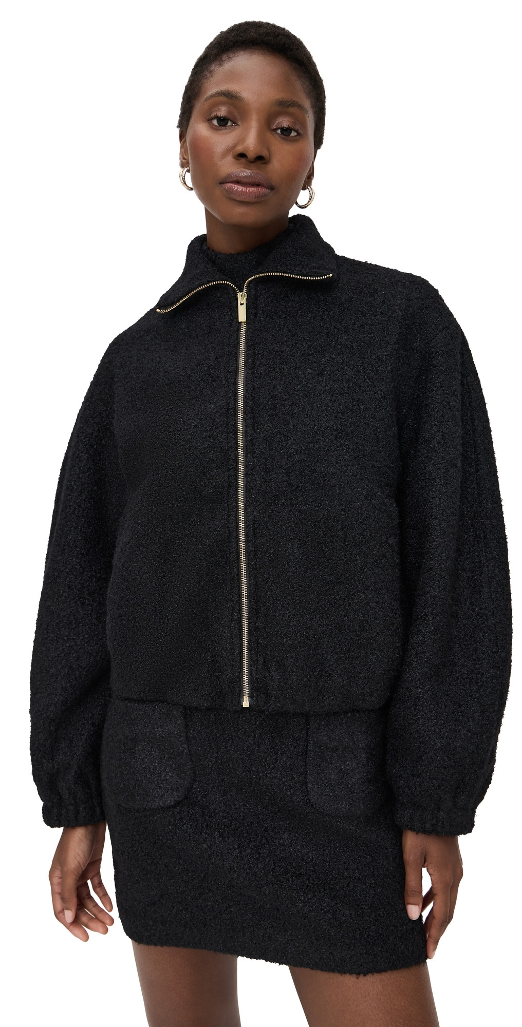 Amanda Uprichard Como Bomber Jacket Black XS | Shopbop