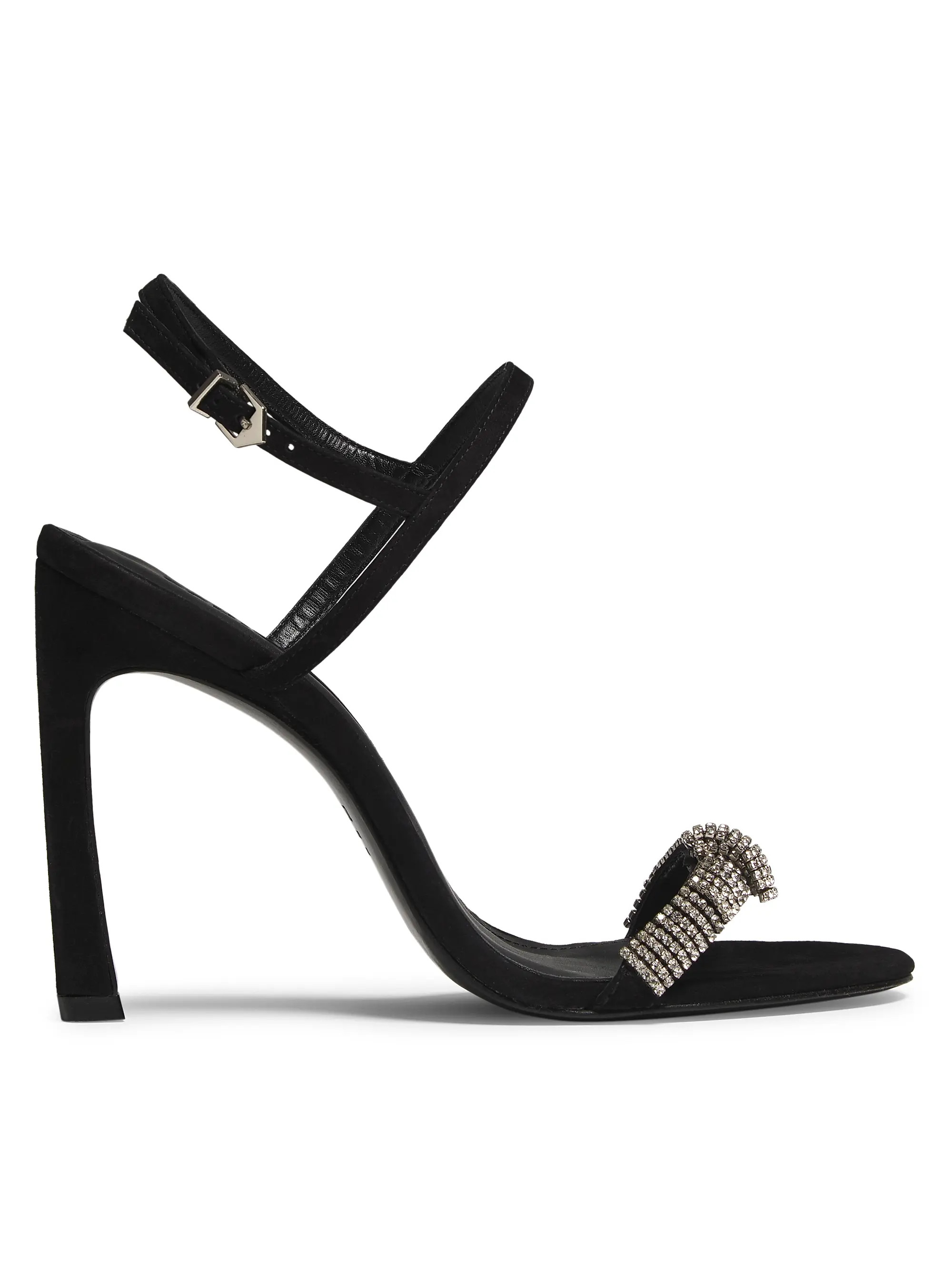 Shop Schutz Pearl 100MM Nubuck Sandals | Saks Fifth Avenue | Saks Fifth Avenue