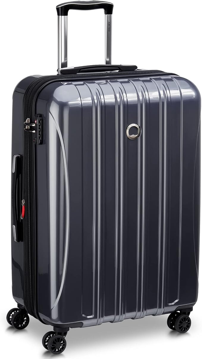 DELSEY PARIS Helium Aero Hardside Expandable Luggage with Spinner Wheels, Titanium, Checked-Mediu... | Amazon (US)