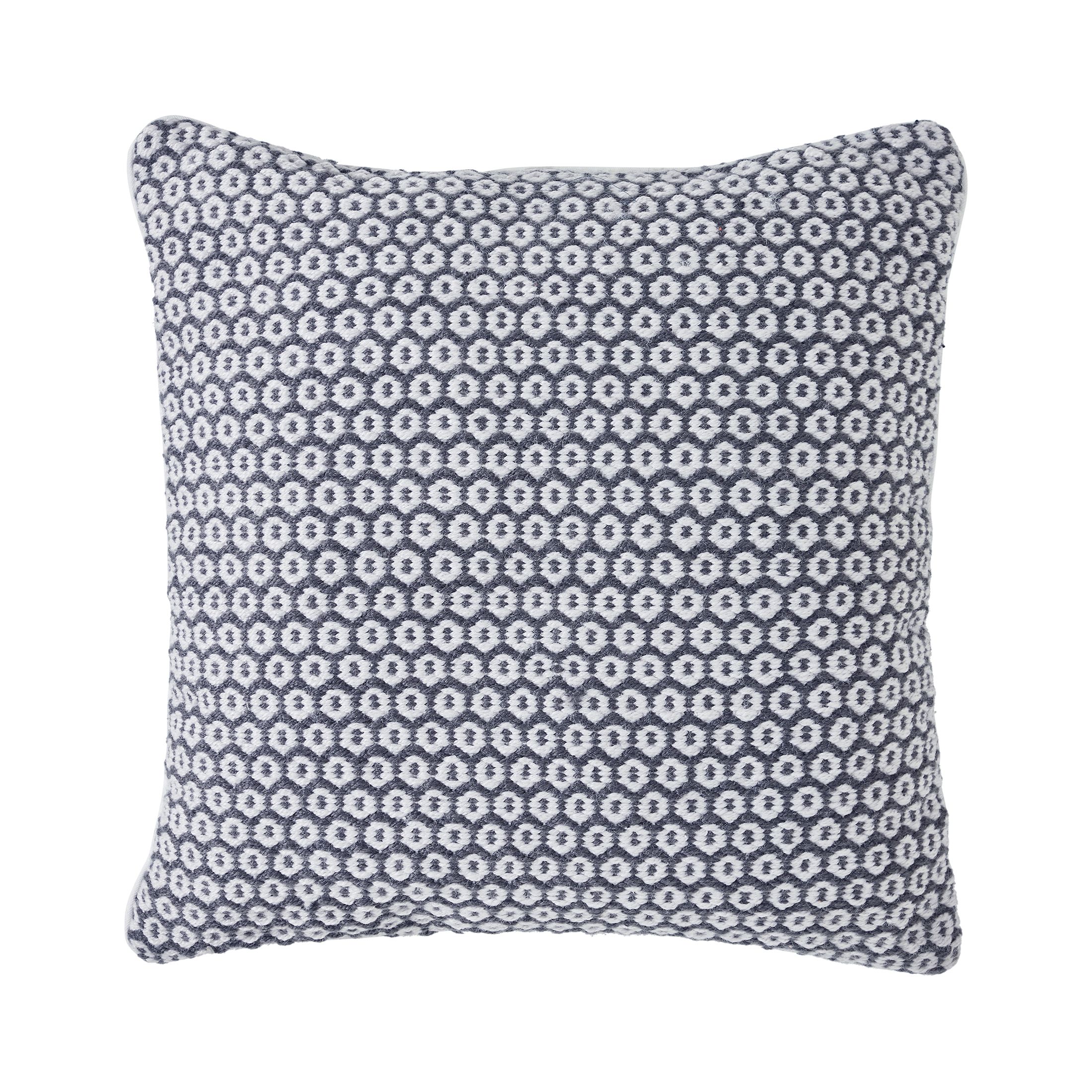 My Texas House Arnet Woven Square Outdoor Decorative Pillow, Grey, 20" x 20" | Walmart (US)
