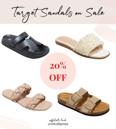 Target sandals on sale! 20% off! 

Chunky sandals // footbed sandals // pearl embellished sandals // braided sandals // Birkenstocks look for less 

#LTKSaleAlert #LTKSeasonal #LTKShoeCrush