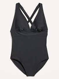 Tie-Back One-Piece Swimsuit | Old Navy (US)