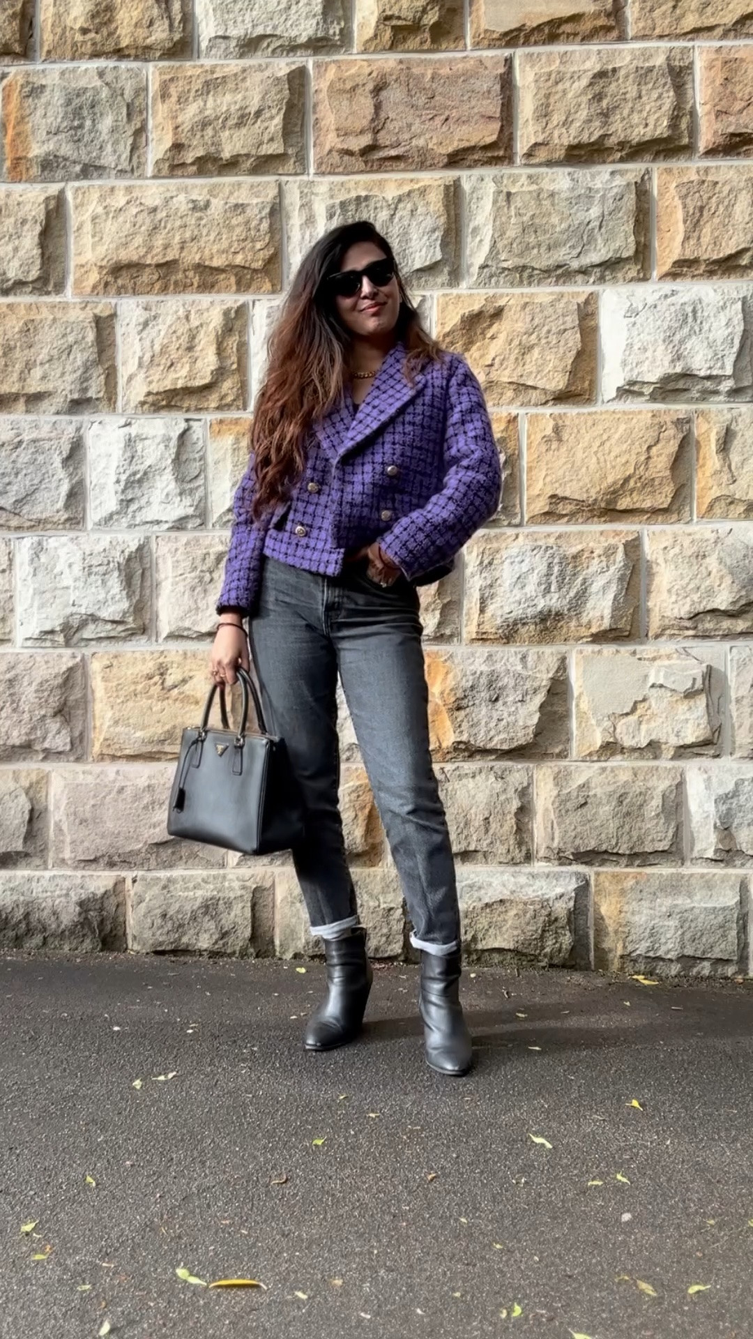 A statement jacket does all the hard work! 
Mine is purple, tweed, tailored and just the right amount of texture.

By SANDRO, from an older collection but a great reminder that timeless pieces will always outperform trends. I’ve linked some options below - happy shopping!

#LTKwinter #LTKaustralia #LTKstyletip