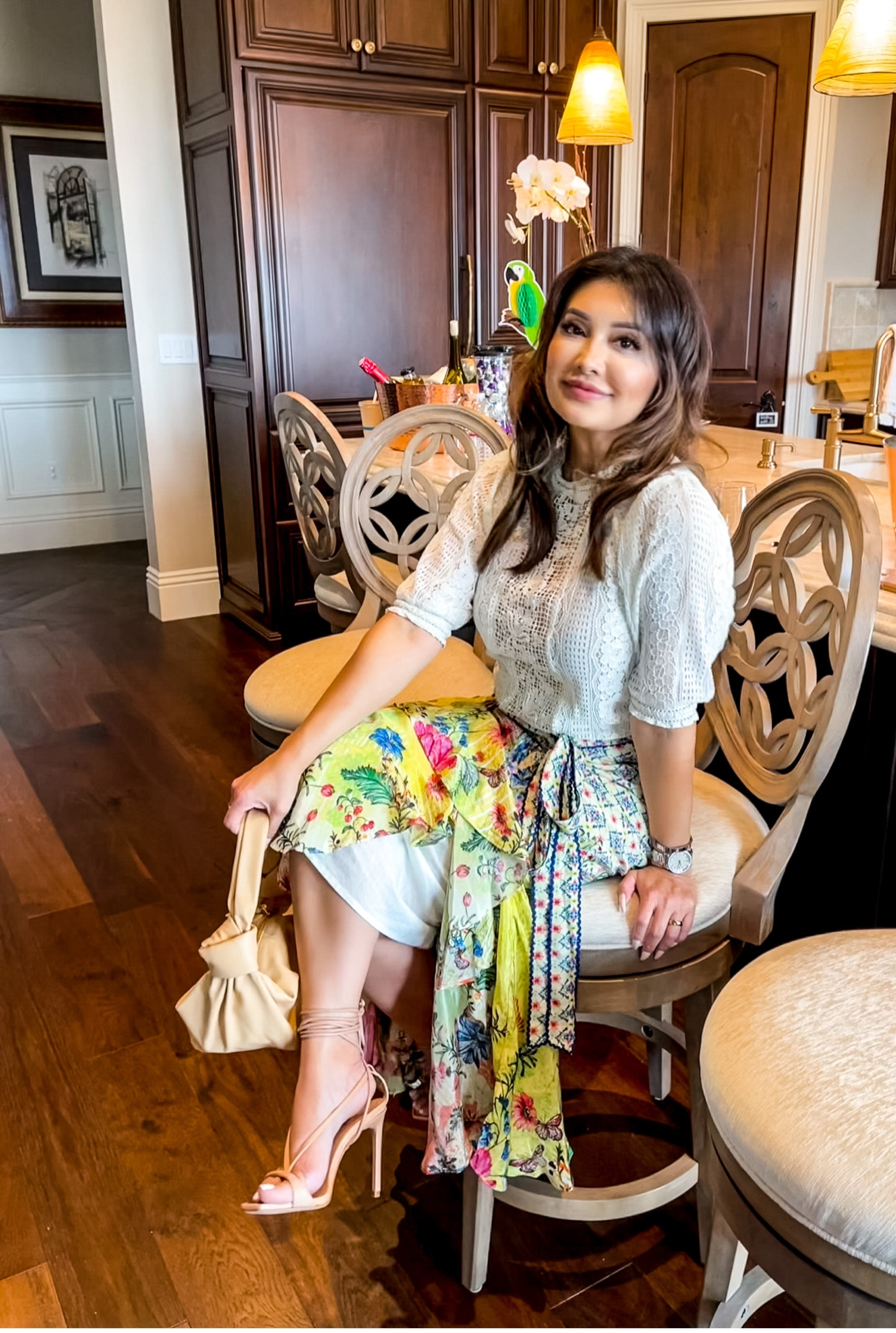 These strappy heels are my go to for elevating all my special occasion outfits this Fall. On sale, true to size and in different colors and heel height. 
.’m wearing a vintage outfit from anthropologie so I’ve also linked some inspired lace tops and wrap skirts that are available  

#LTKstyletip #LTKsalealert #LTKunder100