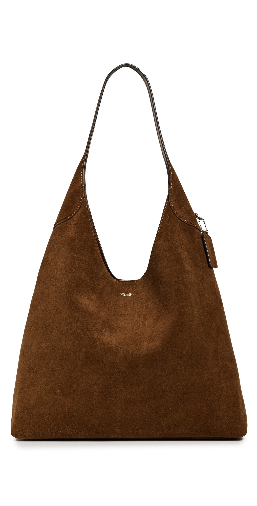 Coach Suede Brooklyn Shoulder Bag 39 B4/Warm Brown One Size | Shopbop
