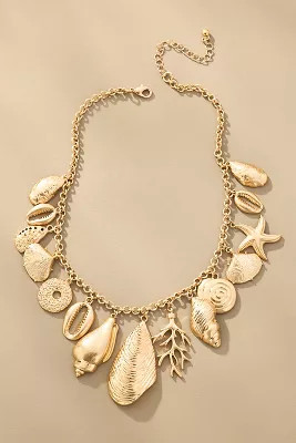 Metal Shell Charm Necklace | Anthropologie (US)