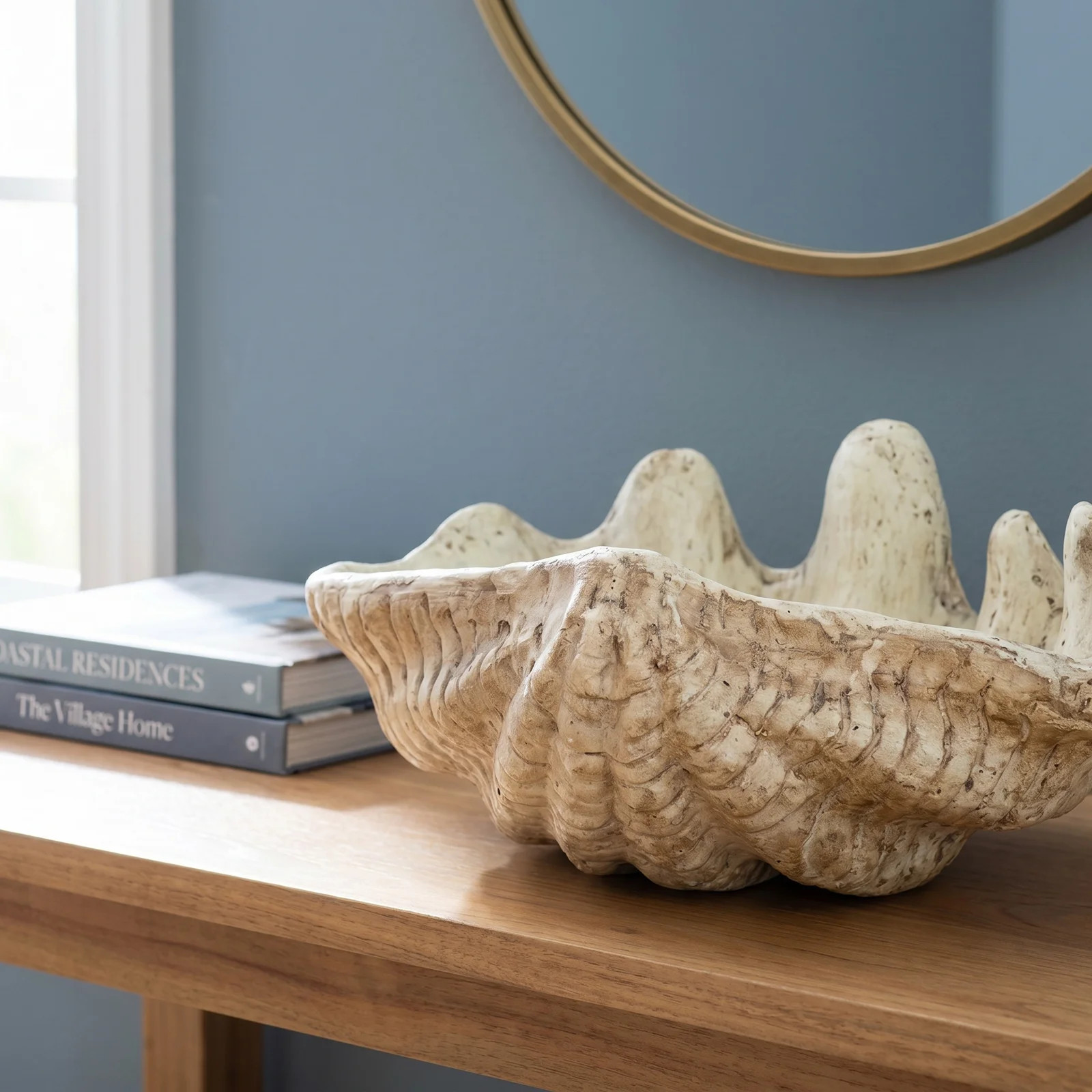 Effingham Grooved Shell Decorative Bowl | Birch Lane