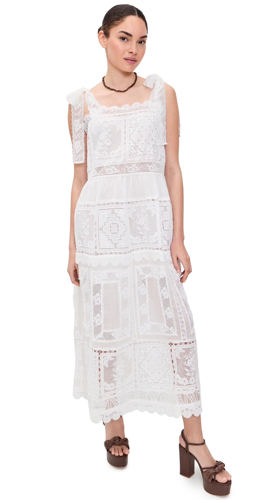 Zimmermann Aster Lace Trim Slip Dress Ivory 3 | Shopbop