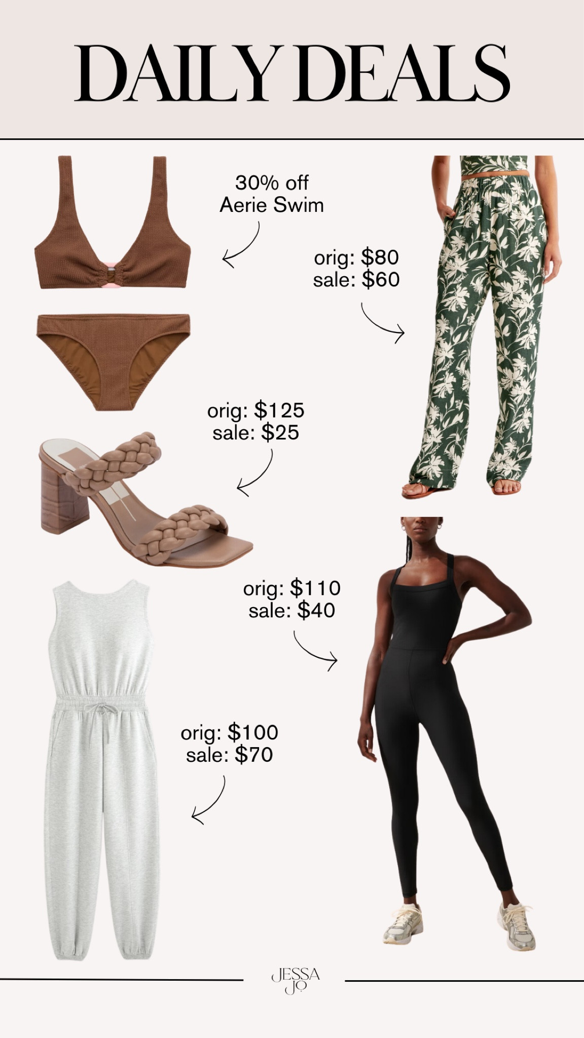Daily Deals | Deals of the Day | Aerie Swim | Abercrombie YPB | Dolce Vita | Abercrombie Vacation Outfit 

#LTKfindsunder100 #LTKsalealert #LTKfindsunder50