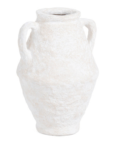 24in Paper Mache Vase With Handles | TJ Maxx