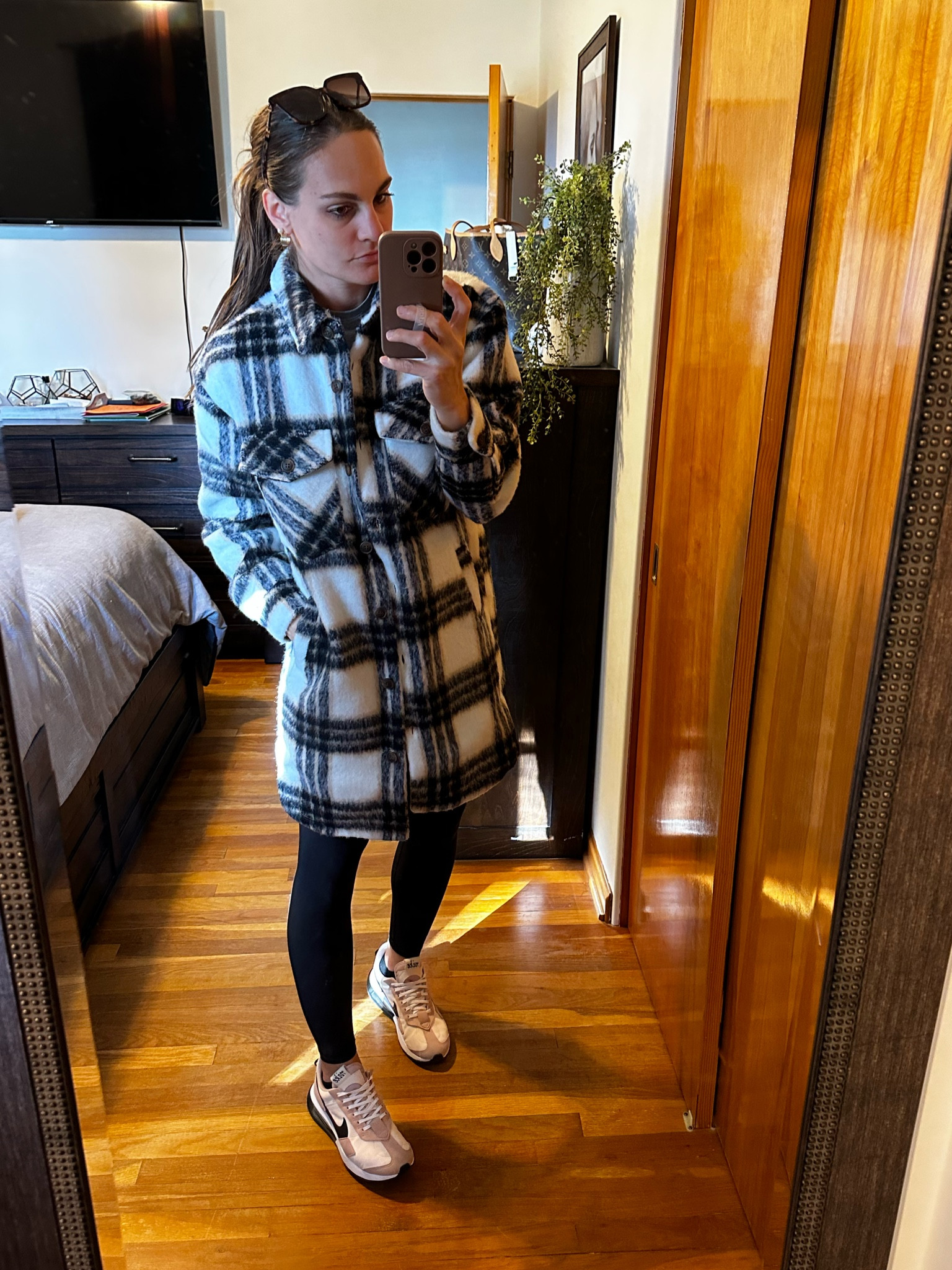 Walmart long plaid jacket! Wearing my true to size small 

#LTKfindsunder50