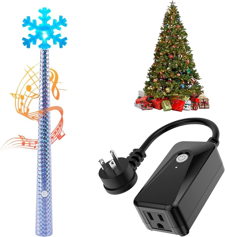 Wireless Remote Control Outlet, Wireless Switch Magic Lights Wand for Christmas Tree Lights and D... | Amazon (US)