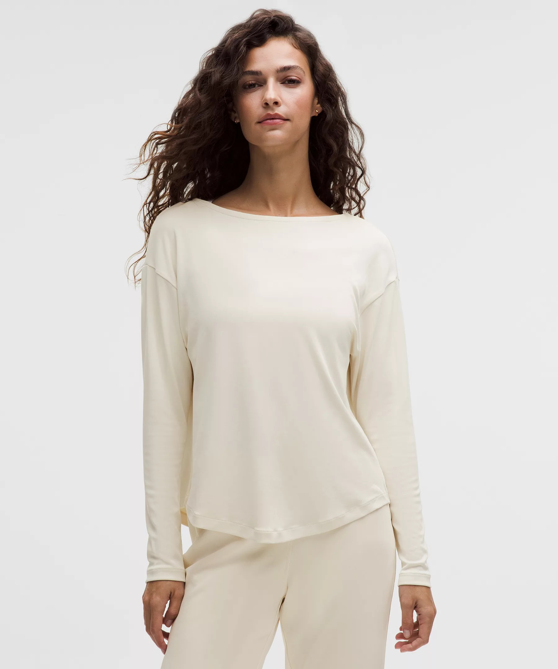 Drapey Softstreme Boatneck Long-Sleeve Shirt | Lululemon (US)