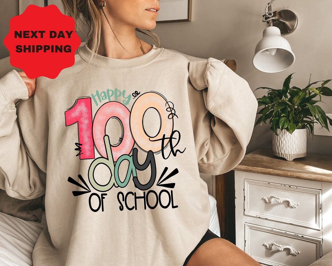100 Days of School Sweatshirt, 100 Day Hoodie, 100th Day of School Celebration, Student Shirt,bac... | Etsy (US)