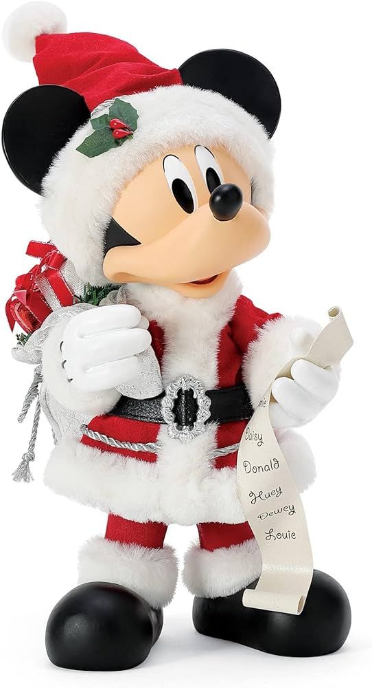 Department 56 Possible Dreams Disney Mickey Mouse Christmas Santa Figurine, 13 Inch, Multicolor | Amazon (US)