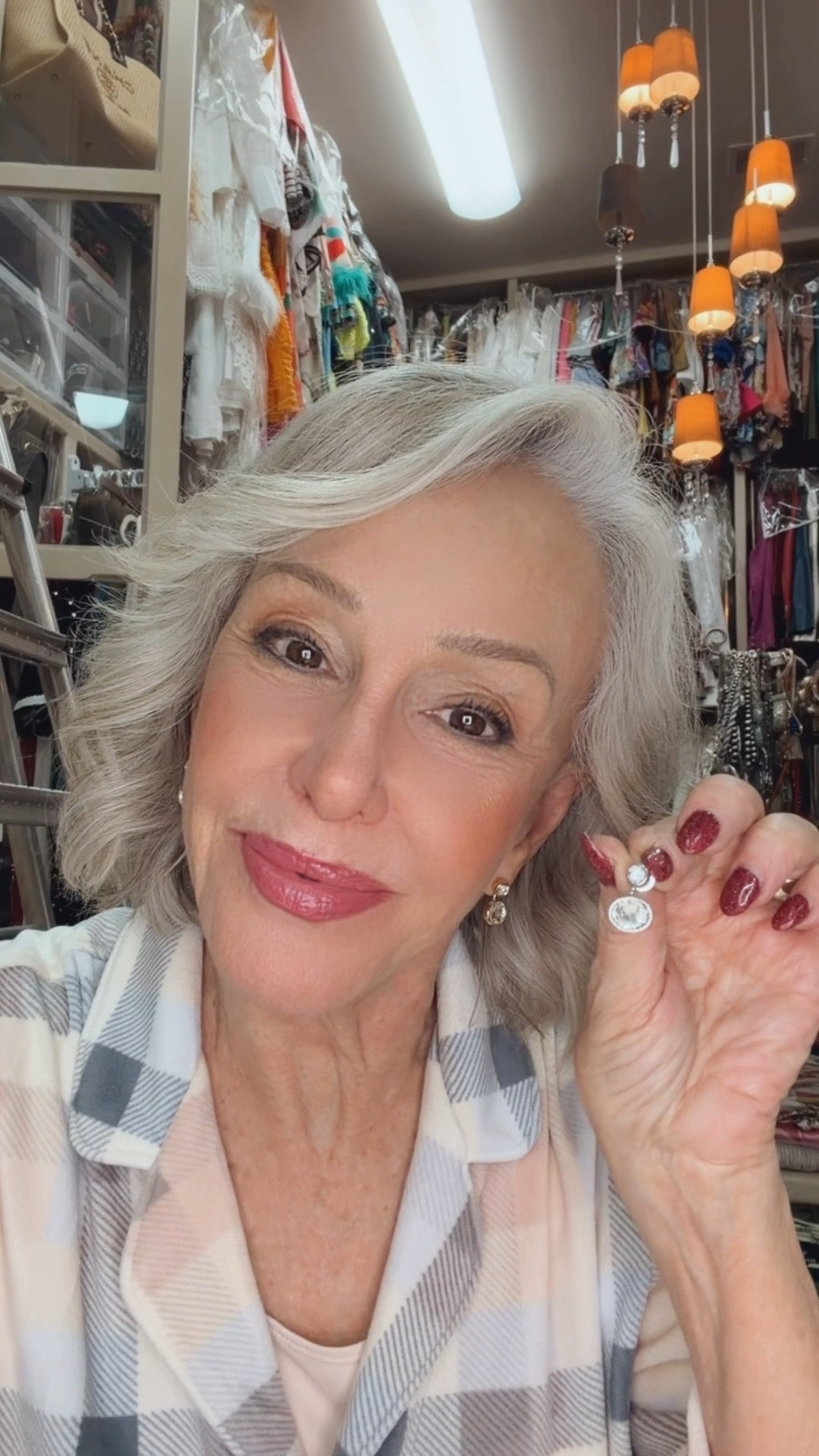 These perfect bezel set earrings showcase dazzling diamond-like stones surrounded in glistening gold tones. Featuring Chico's exclusive No Droop® technology to create statement styles without the weight. Fashion jewelry. 
Gold tone and silver tone bezel earrings.
Pajamas so so soft from Soma. 

#LTKFindsUnder50 #LTKGiftGuide #LTKOver40