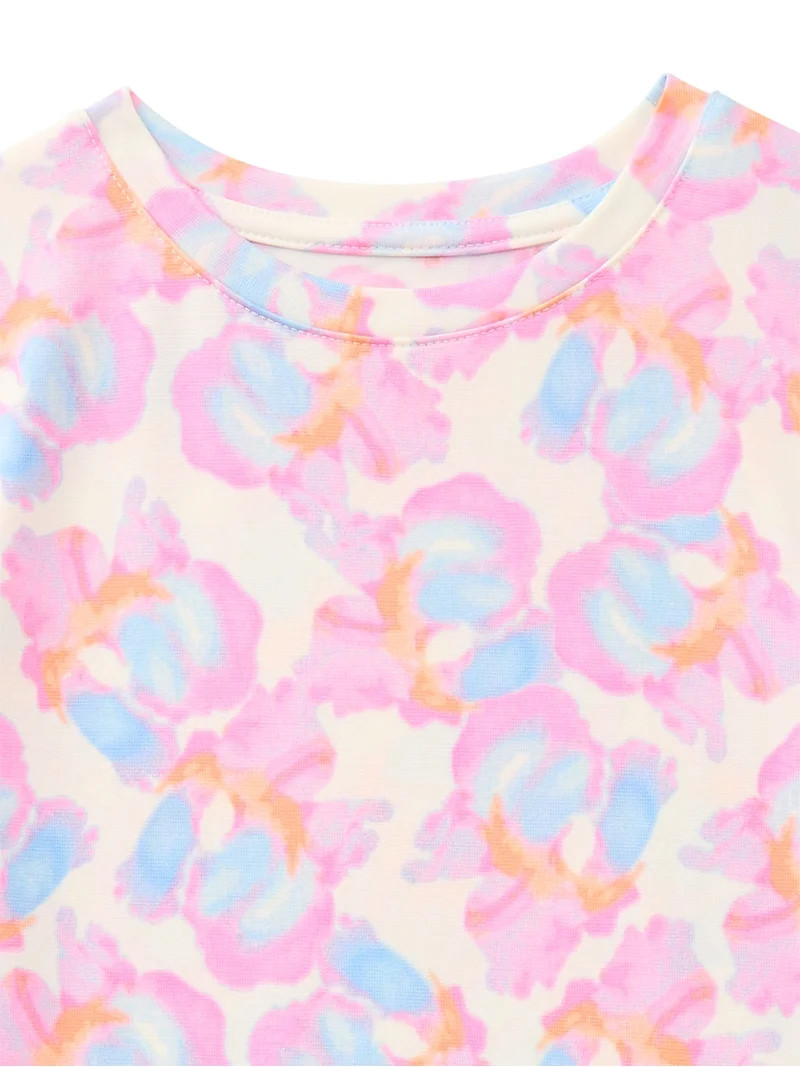 Athletic Works Girls Active Tee with Short Sleeves, Sizes 4-18 & Plus | Walmart (US)