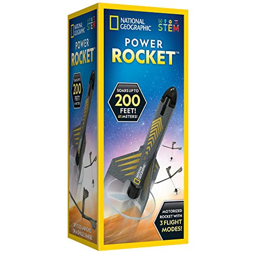 National Geographic Rocket Launcher - Motorized Air Rocket Toy with Patented Design, Launch up to 200 Feet, Outdoor Toys & Model Rockets, Gifts for Kids Ages 8-12, Space Toys | Amazon (US)