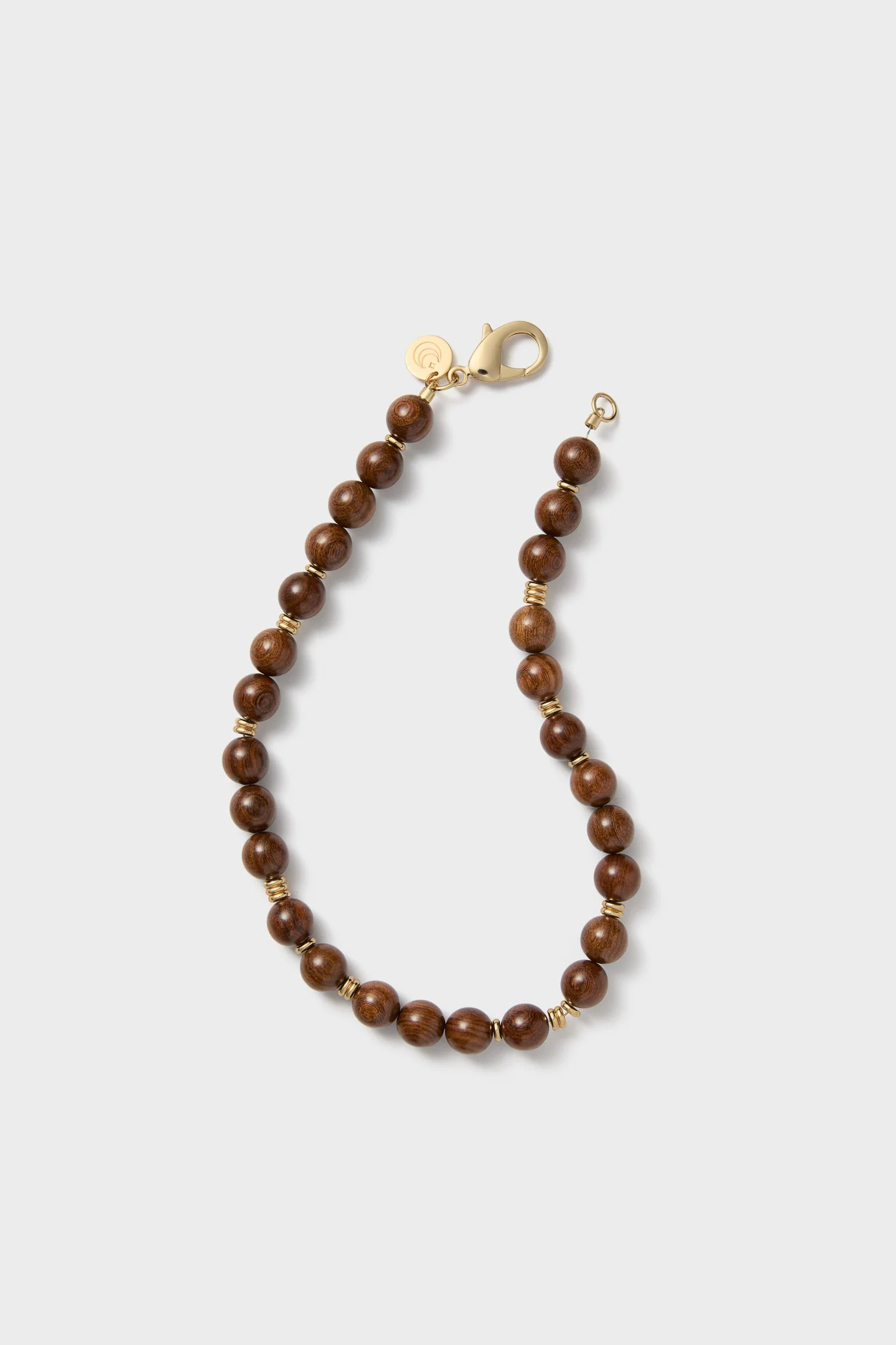 Wood and Gold Beaded Necklace | Tuckernuck (US)