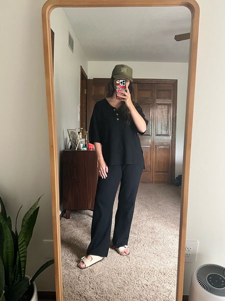 Amazon lounge set / free people dupe look alike 

Wearing a medium for reference!! 