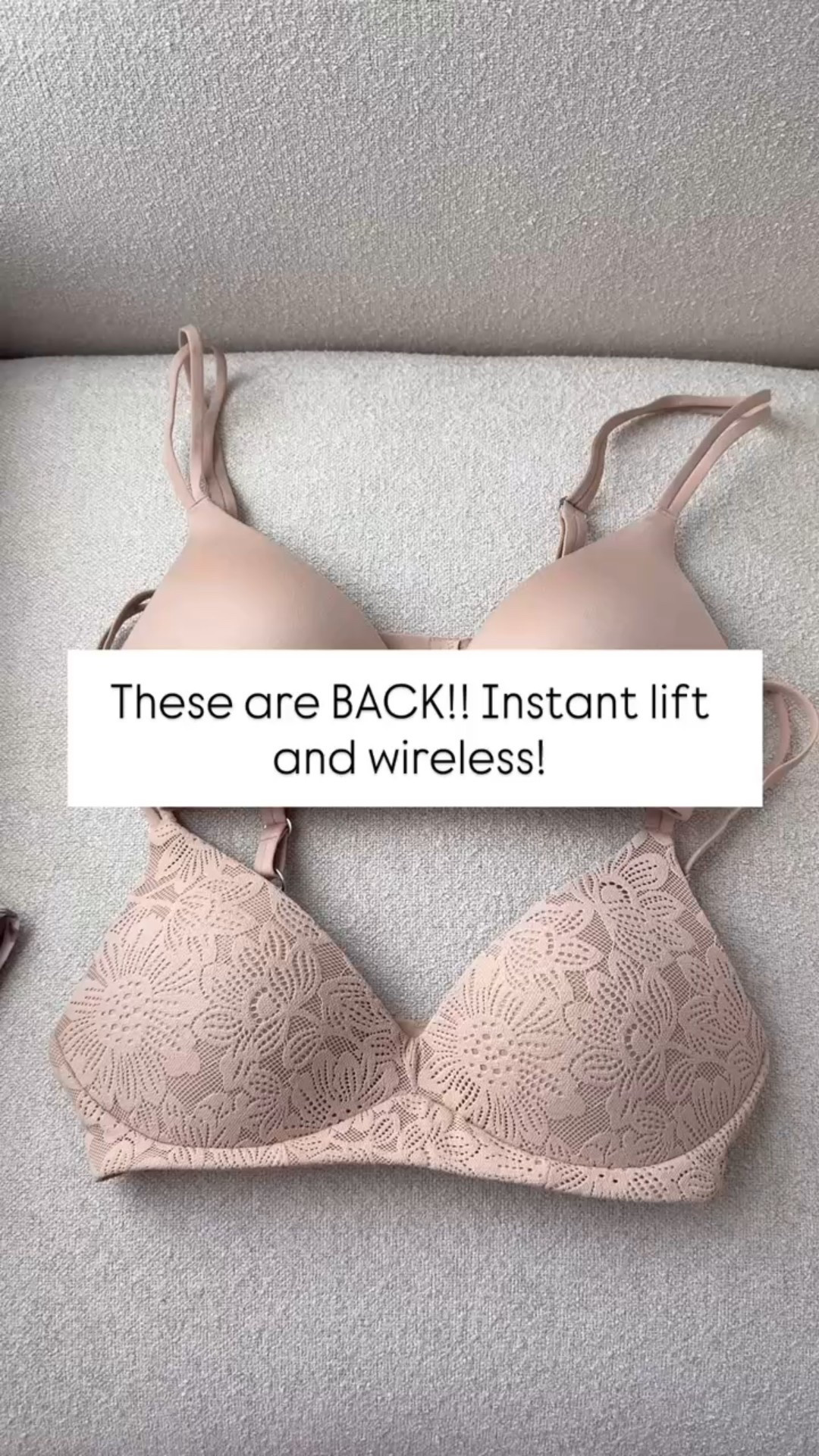 Wireless push-up bras! These LIFT the girlies and have been sold out for a hot minute! I wear 32b and think they are tts + adjustable straps. 


#LTKmorningroutine #LTKootd #LTKFindsUnder50